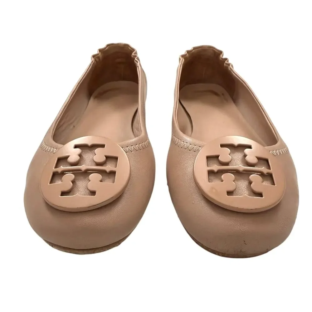 Tory Burch Minnie Travel Ballet Flats in Goan Sand